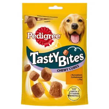 Pedigree Tasty Bites Chewy Cubes Przysmak Dla Psów Z Kurczakiem I Kaczką 130g