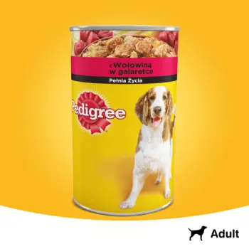 Pedigree Mokra Karma Dla Dorosłych Psów Z Wołowiną W Galaretce 1200g