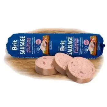 Brit Care Sausage Chicken & White Fish 800g