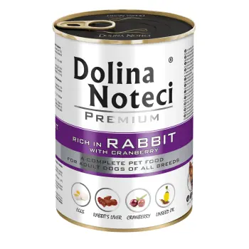 Dolina Noteci Premium Królik Z Żurawiną 400g