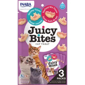 INABA Ciao Juicy Bites Krewetki I Owoce Morza 3x11,3g