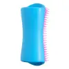 PET TEEZER De-Shedding & Dog Grooming Brush Blue And Pink L