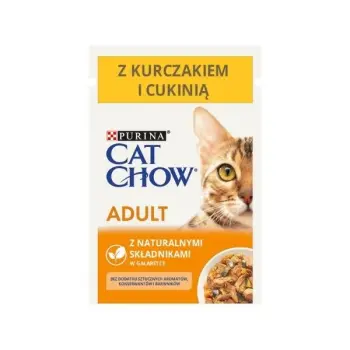 PURINA Cat Chow Adult Kurczak i cukinia Multipack 10x85g