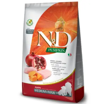 Farmina N&D Pumpkin Chicken Pumpkin and Pomegranate Puppy Medium & Maxi 12kg