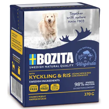 BOZITA Dog Kurczak I Ryż W Galarecie 370g