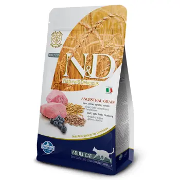 Farmina N&D Ancestral Grain Frline Adult Lamb&Blueberry 1,5kg