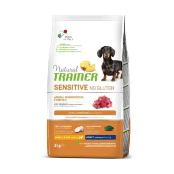 Natural Trainer Sensitive No Gluten Small&Toy Adult Con Agnello 2kg