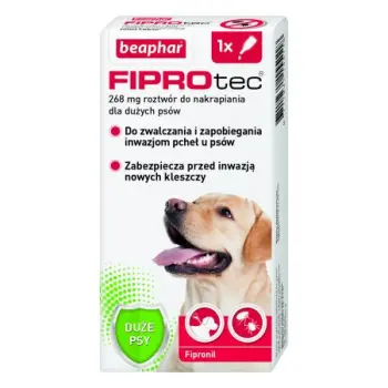 BEAPHAR Fiprotec L Dla Psów Od 20 Do 40kg 268mg