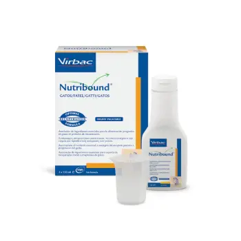 VIRBAC Nutribound Roztwór doustny dla kotów w czasie rekonwalescencji 3x150 ml