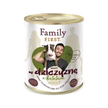 FAMILY FIRST Adult Dziczyzna Z Batatami 800g