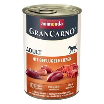 ANIMONDA GranCarno Adult Dog Wieprzowina Z Sercami Drobiu 400g