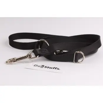 DogStuffs Smycz Regulowana – Czarna 15mm/220cm