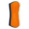 PET TEEZER Detangling & Dog Groming Brush Blue And Orange L