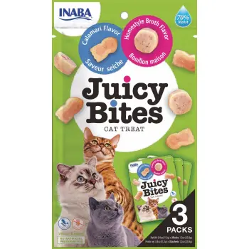 INABA Ciao Juicy Bites Bulion I Kalmary 3x11,3g