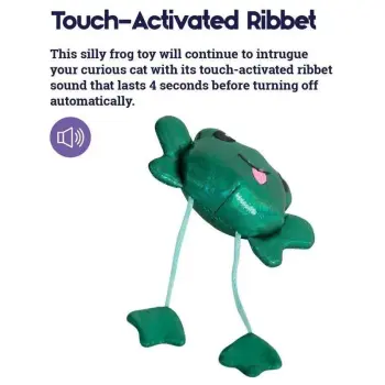 Petstages Toss 'N Dangle Frog Catnip Cat Toy - Dyndająca żaba