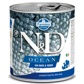 Farmina N&D Ocean Canine Sea Bass & Squid Adult 285g