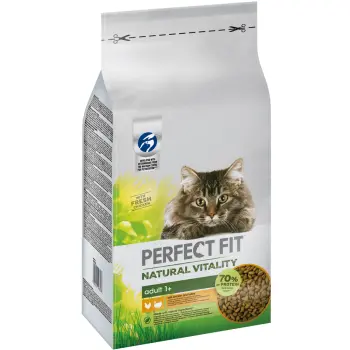 Perfect Fit™ Natural Vitality – sucha karma pełnoporcjowa dla dorosłych kotów, z kurczakiem i indykiem – 6kg