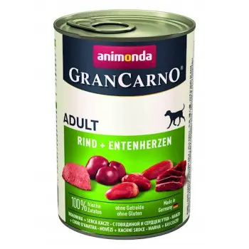 Animonda GranCarno Adult Wołowina I Kacze Serca 400g