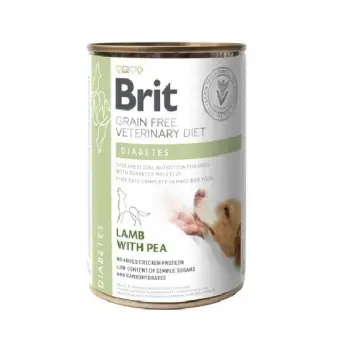 Brit Grain Free Veterinary Diet Dog Diabetes Z Jagnięciną I Groszkiem 400g