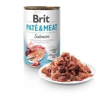 Brit Pate & Meat Z Łososiem 400g