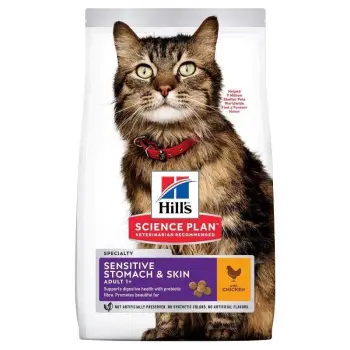 Hill's SP Science Plan Feline Adult Sensitive Stomach & Skin Kurczak 7kg