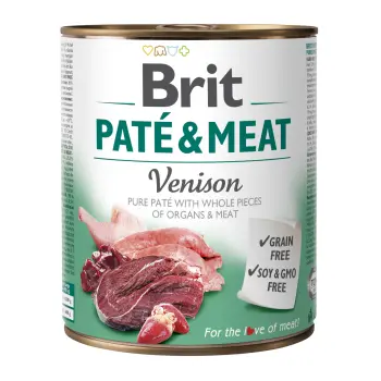 Brit Pate&Meat Adult Venison 800g