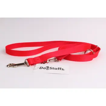 DogStuffs Smycz Regulowana – Czerwona 15mm/220cm