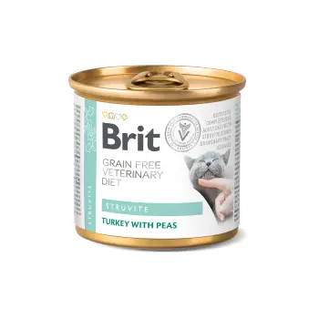 Brit Grain Free Veterinary Diet Cat Struvite Indyk Z Groszkiem 200g