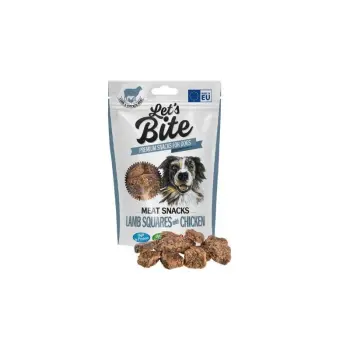 Brit Let's Bite Meat Snacks Lamb Squares Chicken 80g