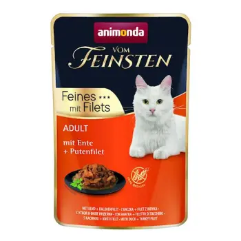 ANIMONDA Cat Vom Feinsten Adult Kaczka + Filet Z Indyka Saszetka 85g