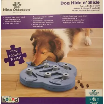 Nina Ottosson Dog Hide 'N Slide Purple Gra Edukacyjna Dla Psów Poziom 2