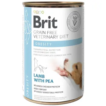 Brit Grain Free Veterinary Diet Dog Obesity Z Jagnięcina I Groszkiem 400g