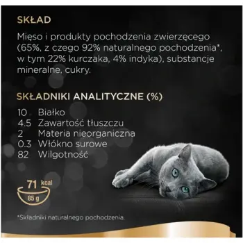 SHEBA® Classics 22x85g Koktajl Drobiowy - mokra karma dla kotów w pasztecie (18+4 Gratis)