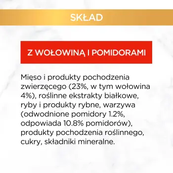 Purina Gourmet Gold wołowina w pomidorach 85g