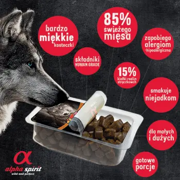 Alpha Spirit Przysmak Dla Psa Kostka Wątroba 35g