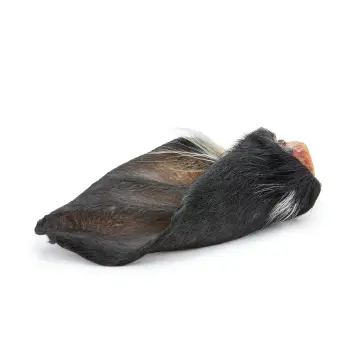 Wołowe ucho z futrem, 1szt.