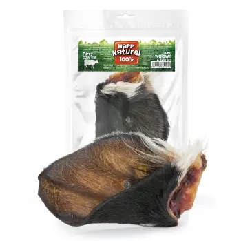 Wołowe ucho z futrem, 1szt.