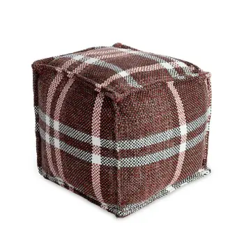 Z899 materiałowa kostka czerwona krata