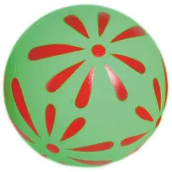Zabawka piłka kwiatki Happet 57mm zielona
