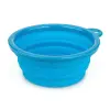 Miska silikonowa turystyczna składana niebieska 0,35l