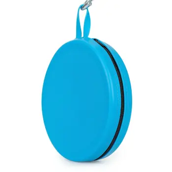 Podwójna miska silikonowa turystyczna składana zamykana 2x0,7l