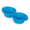 Podwójna miska silikonowa turystyczna składana 2x0,35l