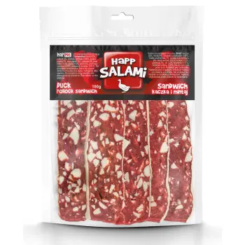 Salami sandwich z kaczką i mintajem 100g