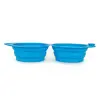 Podwójna miska silikonowa turystyczna składana 2x0,35l