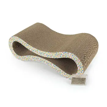 Drapak dla kota kartonowy tekturowy z naturalną kocimiętką Happet KAMARI