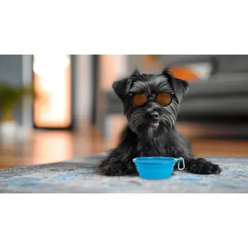 Miska silikonowa turystyczna składana niebieska 0,35l