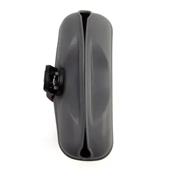 Silikonowa saszetka z klipsem na przysmaki szara