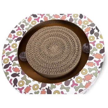 Drapak dla kota kartonowy tekturowy z naturalną kocimiętką Happet SHENZI