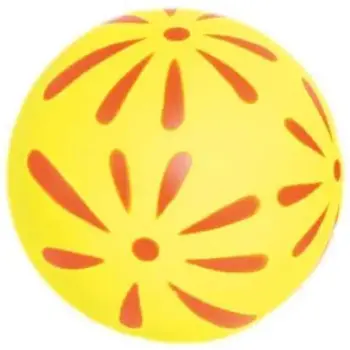 Zabawka piłka kwiatki Happet 57mm żółta