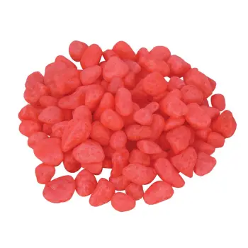 Żwirek do akwarium Happet fluor. czerw. 1.5cm 0,5kg